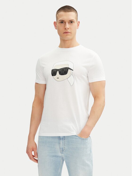 Karl Lagerfeld Тишърт 755073 552251 Светлосиньо Regular Fit