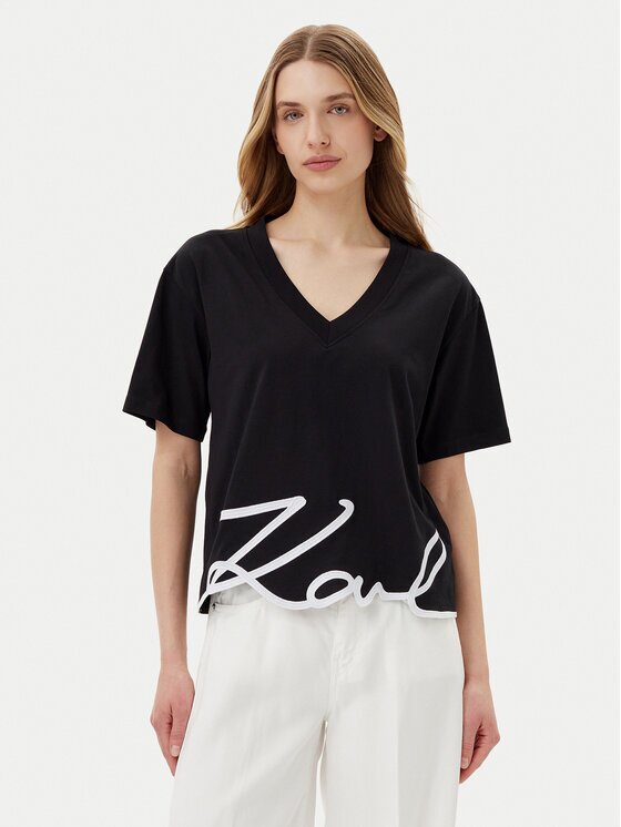 Karl Lagerfeld Тишърт A2W17104 Relaxed Fit