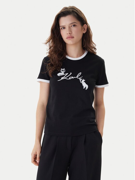 Karl Lagerfeld Тишърт B1W17040 Slim Fit