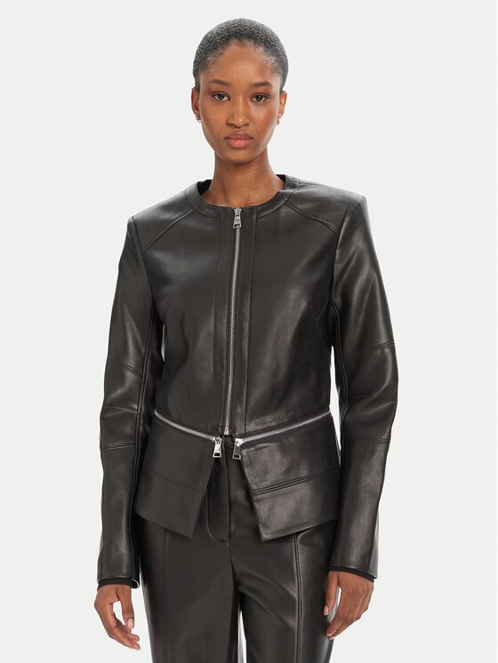 Karl Lagerfeld Яке от имитация на кожа A3W14050 Slim Fit