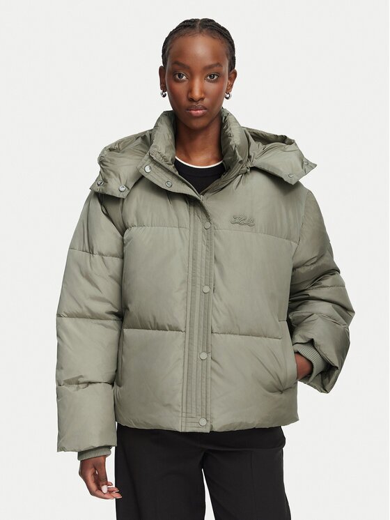 Karl Lagerfeld Пухено яке Essential B3W15002 Regular Fit