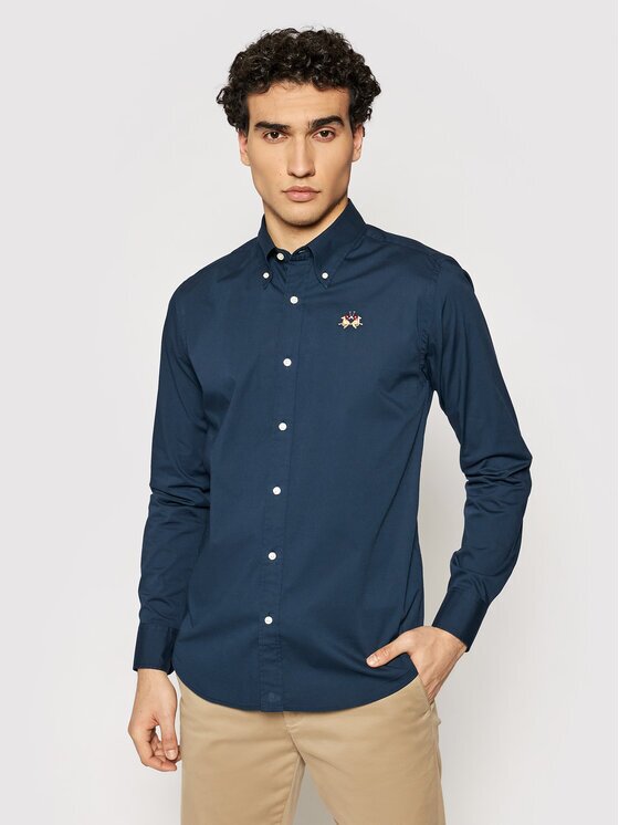 La Martina Риза CCMC02 PP003 Slim Fit