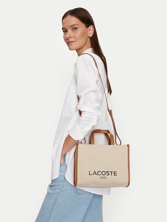 Lacoste Дамска чанта NF4641TD Кафяв