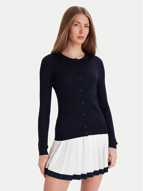 Lacoste Кардиган AF4141 Екрю Slim Fit