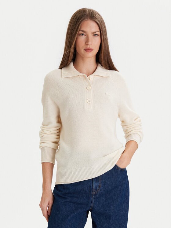Lacoste Пуловер AF4010 Екрю Regular Fit