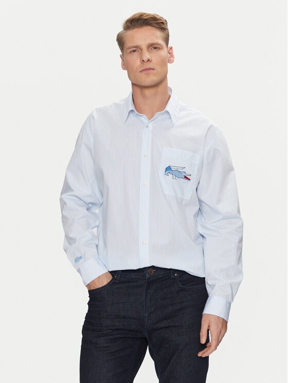 Lacoste Риза CH4548 Светлосиньо Relaxed Fit