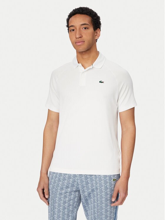 Lacoste Тениска с яка и копчета DH0159 Regular Fit