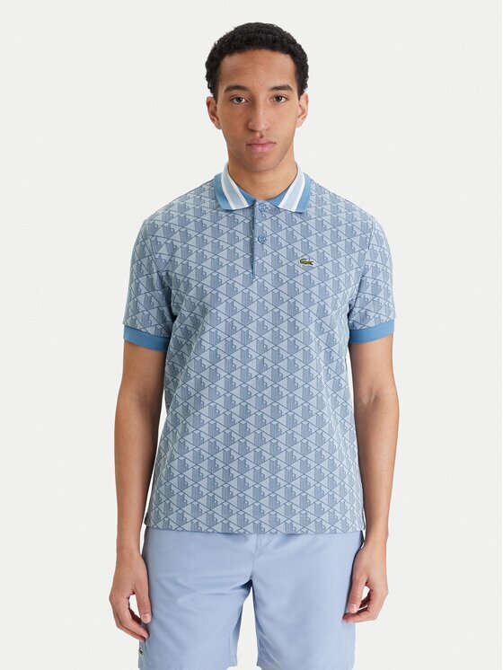 Lacoste Тениска с яка и копчета DH1417 Regular Fit