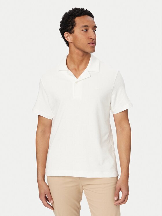 Lacoste Тениска с яка и копчета DH1969 Regular Fit
