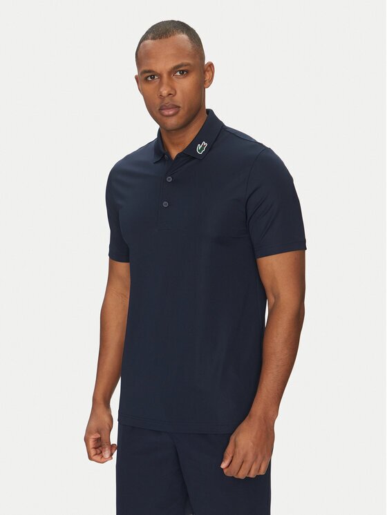 Lacoste Тениска с яка и копчета DH2341 Regular Fit
