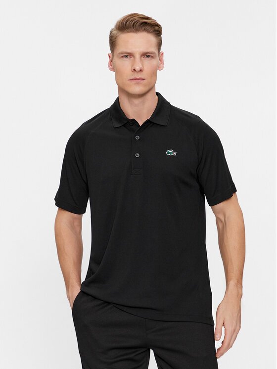 Lacoste Тениска с яка и копчета DH3201 Regular Fit
