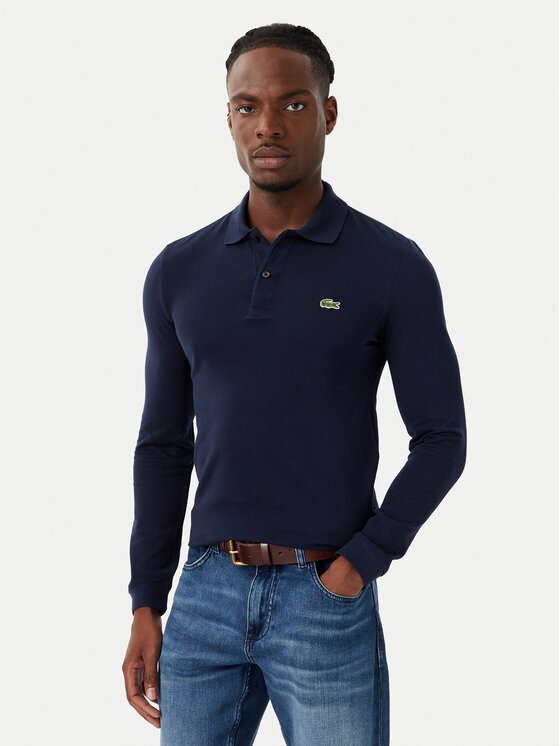 Lacoste Тениска с яка и копчета PH4013 Regular Fit