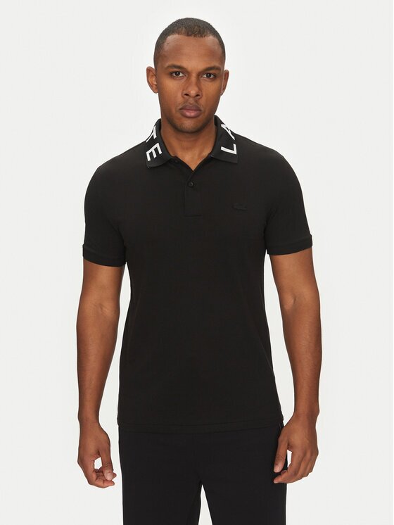 Lacoste Тениска с яка и копчета PH9538 Slim Fit
