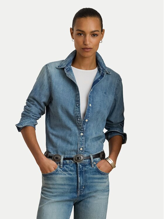 Lauren Ralph Lauren дънкова риза 200P08166001 Straight Fit