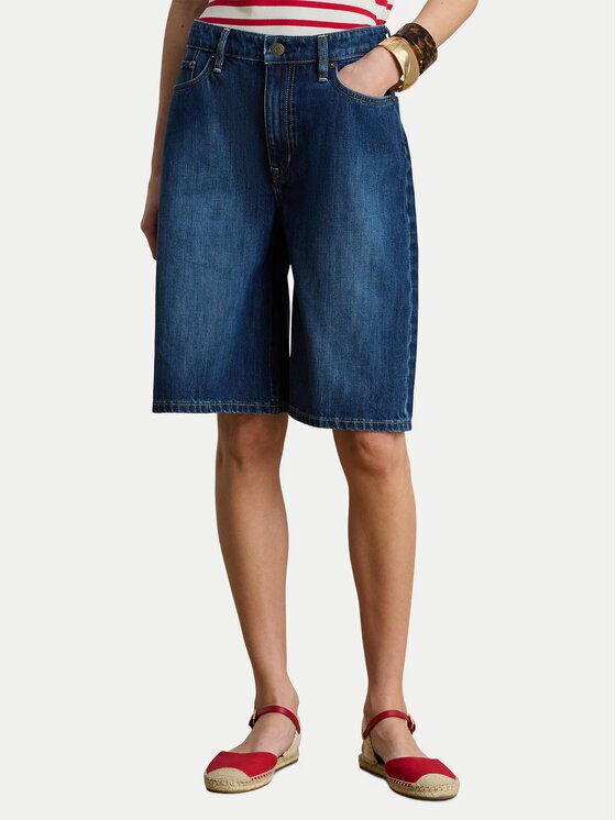 Lauren Ralph Lauren Дънкови шорти 200P13594001 Wide Leg