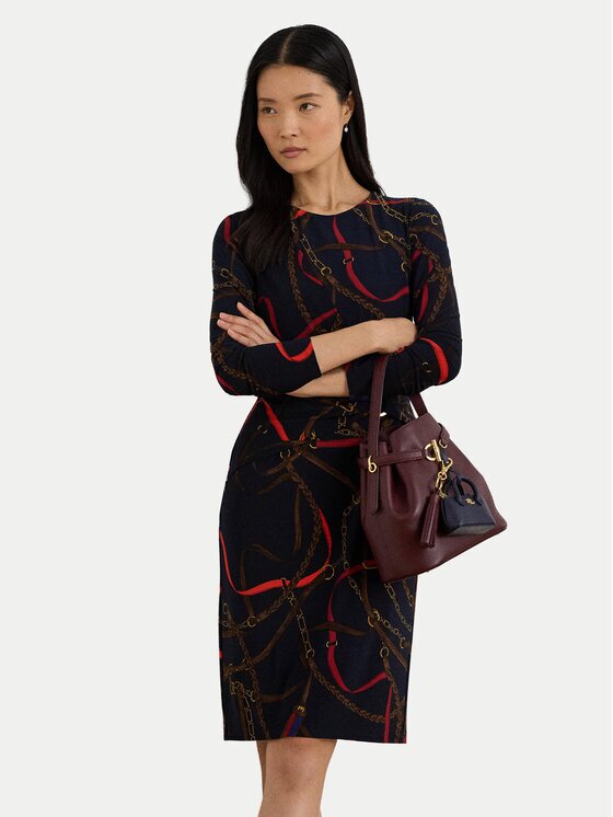 Lauren Ralph Lauren Ежедневна рокля 200P03736001 Slim Fit