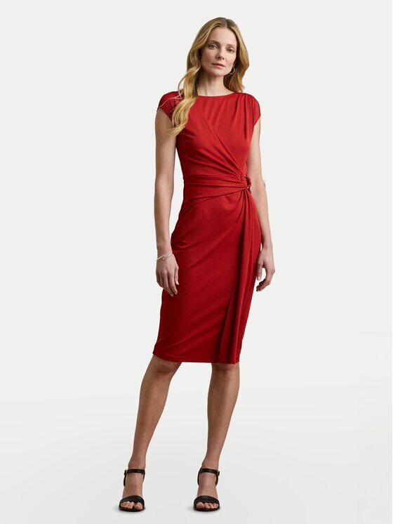 Lauren Ralph Lauren Коктейлна рокля 200973601002 Slim Fit
