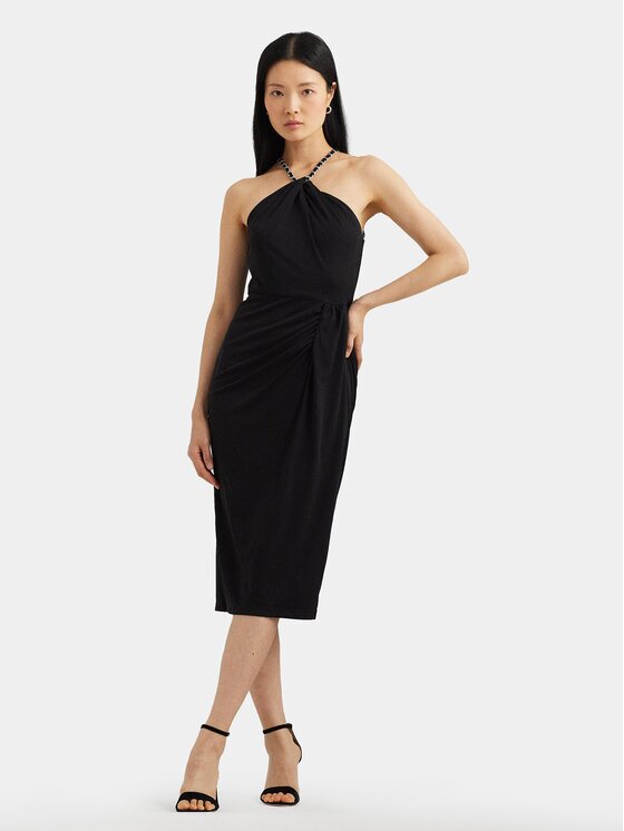Lauren Ralph Lauren Коктейлна рокля 250933432001 Slim Fit