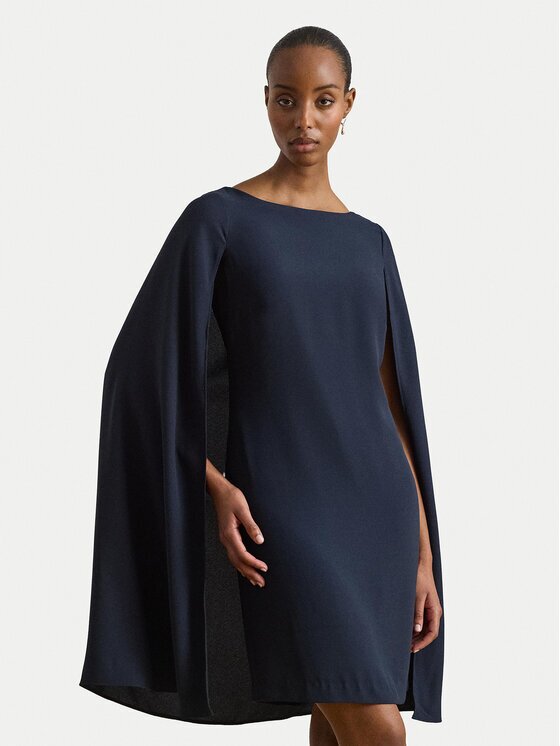 Lauren Ralph Lauren Коктейлна рокля 253980921010 Тъмносин Regular Fit