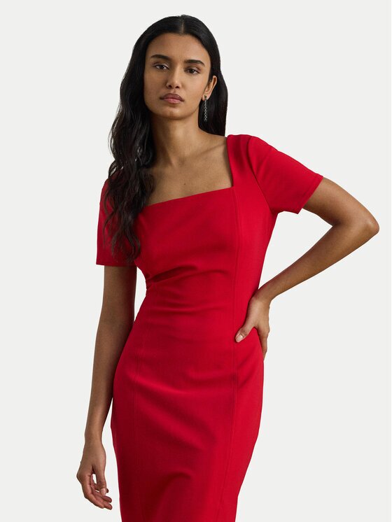 Lauren Ralph Lauren Коктейлна рокля 253P08759001 Slim Fit