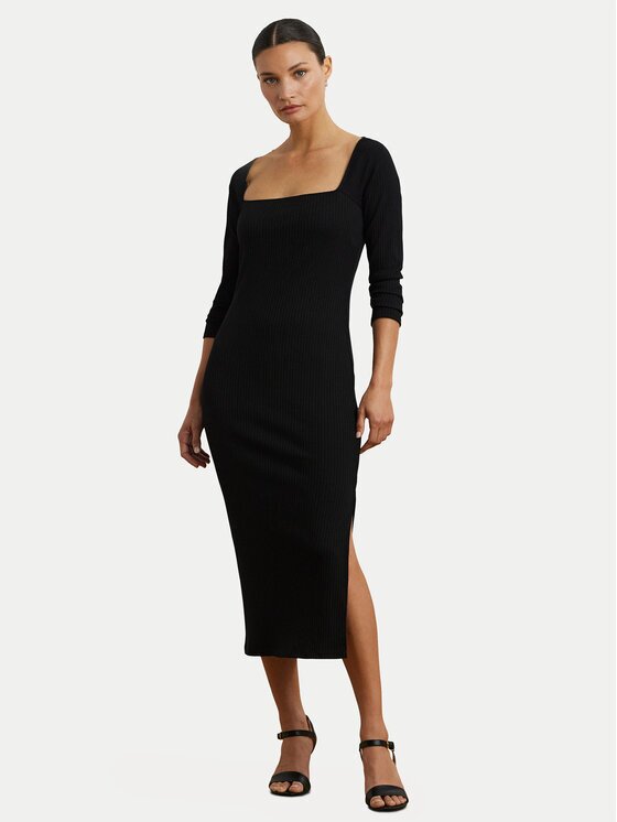 Lauren Ralph Lauren Плетена рокля 200978539001 Slim Fit