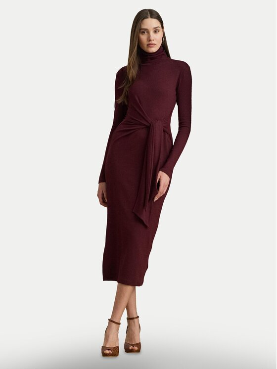 Lauren Ralph Lauren Плетена рокля 200980028006 Slim Fit