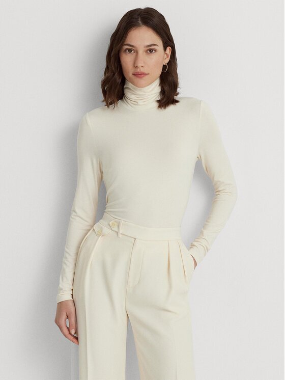 Lauren Ralph Lauren Поло 200810393004 Екрю Slim Fit