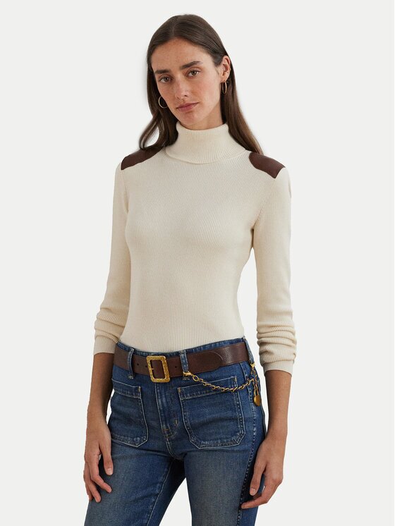 Lauren Ralph Lauren Поло 200951386001 Екрю Slim Fit