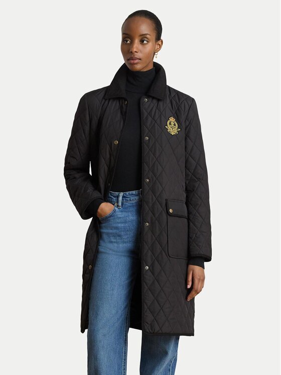 Lauren Ralph Lauren Преходно яке Crested 3/4 Quilt 297P18059004 Regular Fit