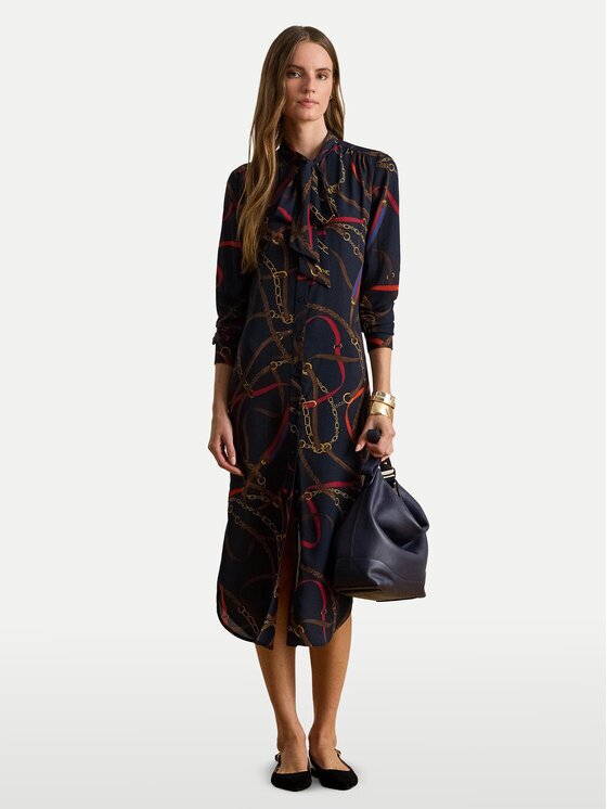 Lauren Ralph Lauren Рокля тип риза 200P03552001 Regular Fit