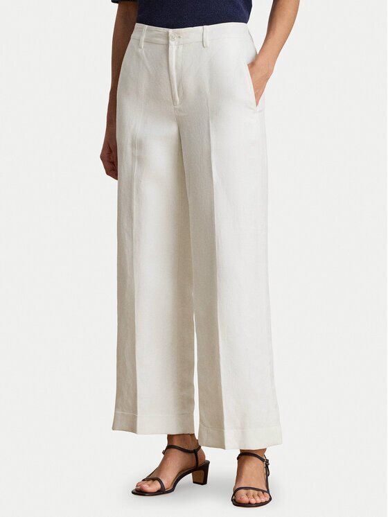 Lauren Ralph Lauren Текстилни панталони 200P08107001 Wide Leg