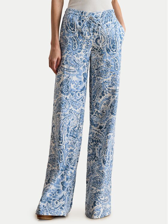 Lauren Ralph Lauren Текстилни панталони 200P08927001 Wide Leg