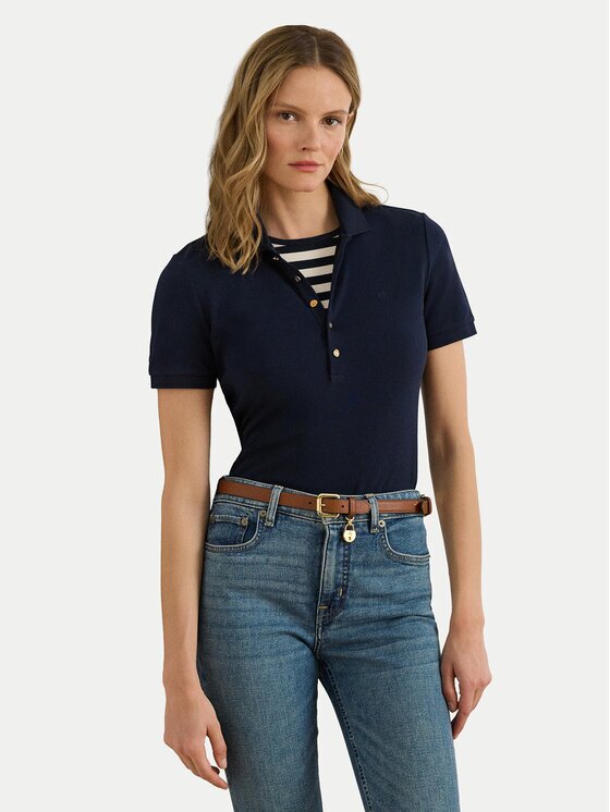 Lauren Ralph Lauren Тениска с яка и копчета 200679219028 Regular Fit