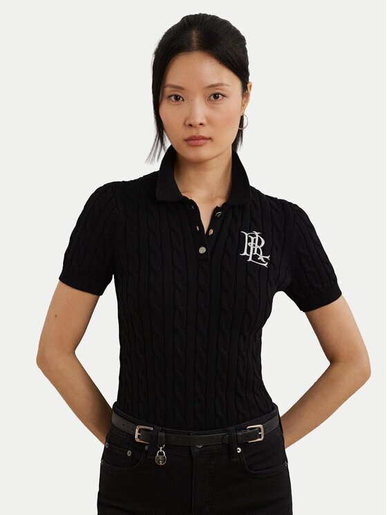 Lauren Ralph Lauren Тениска с яка и копчета 200932224003 Slim Fit