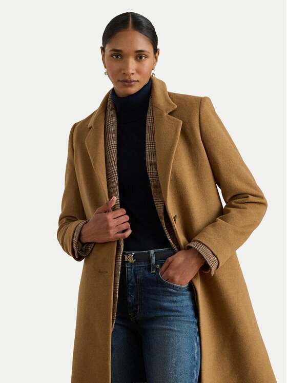 Lauren Ralph Lauren Вълнено палто 297P04141002 Regular Fit