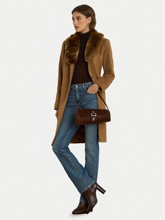 Lauren Ralph Lauren Вълнено палто 297P04148002 Straight Fit