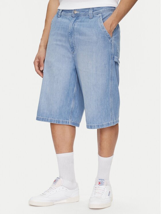 Lee Дънкови шорти Carpenter 112364163 Loose Fit
