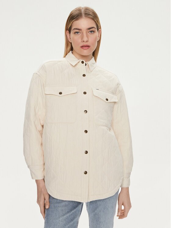 Lee Преходно яке 112351125 Екрю Relaxed Fit