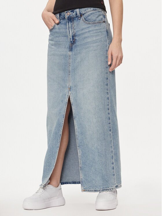 Levi's Дънкова пола A7512-0000 Син Regular Fit