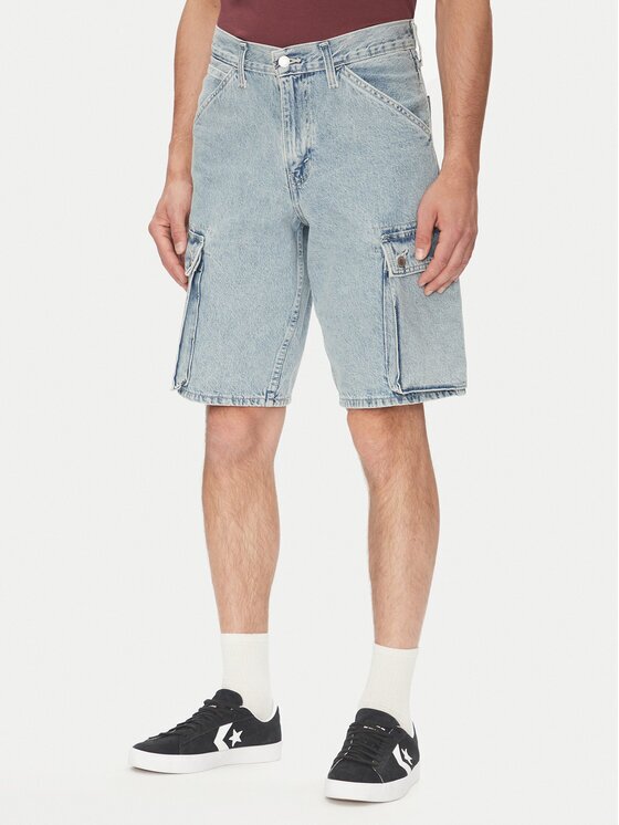 Levi's Дънкови шорти 478™ 001GU-0004 Светлосин Baggy Fit