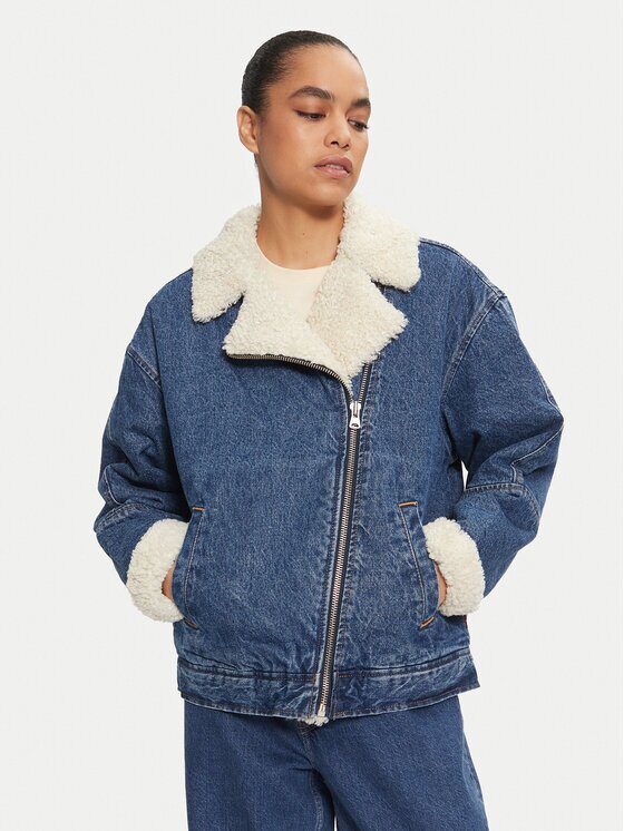 Levi's Дънково яке Flight A9370-0001 Син Relaxed Fit