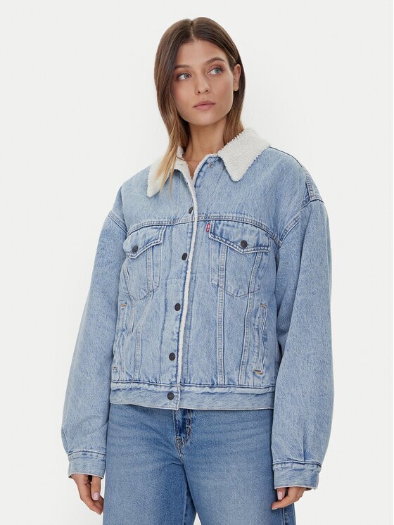 Levi's Дънково яке Sherpa Trucker 90's A4435-0010 Loose Fit