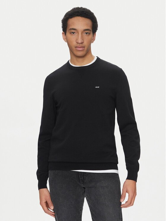 Levi's Пуловер Housemark A7207-0001 Черен Regular Fit