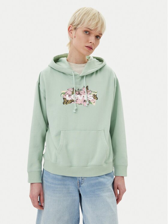 Levi's Суитшърт Everyday A8801-0035 Зелен Regular Fit