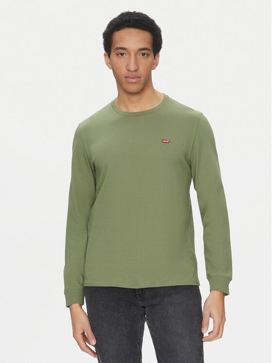 Levi's Тениска с дълъг ръкав Housemark 72848-0022 Зелен Regular Fit