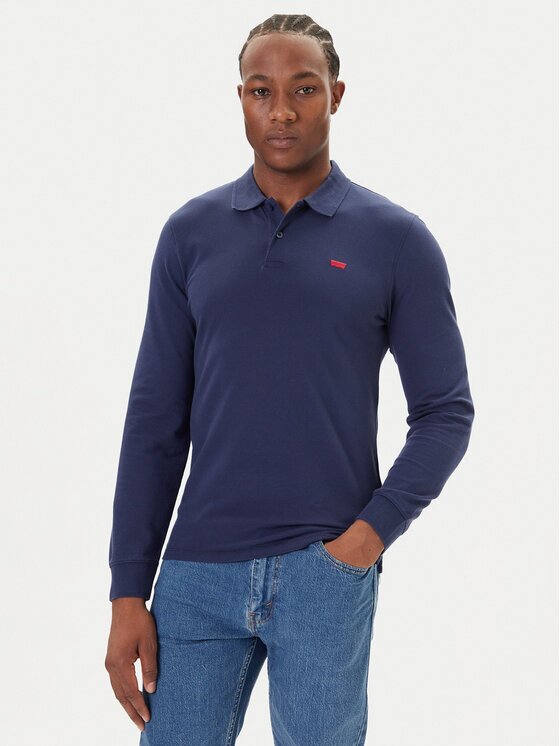 Levi's Тениска с яка и копчета Housemark A5797-0015 Slim Fit