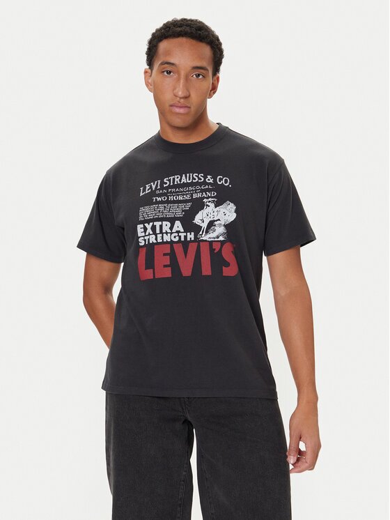 Levi's Тишърт 87373-0224 Черен Relaxed Fit