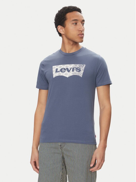 Levi's Тишърт Classic 22491-1812 Син Standard Fit