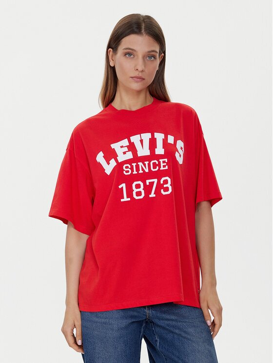Levi's Тишърт Graphic 000G4-0022 Червен Relaxed Fit
