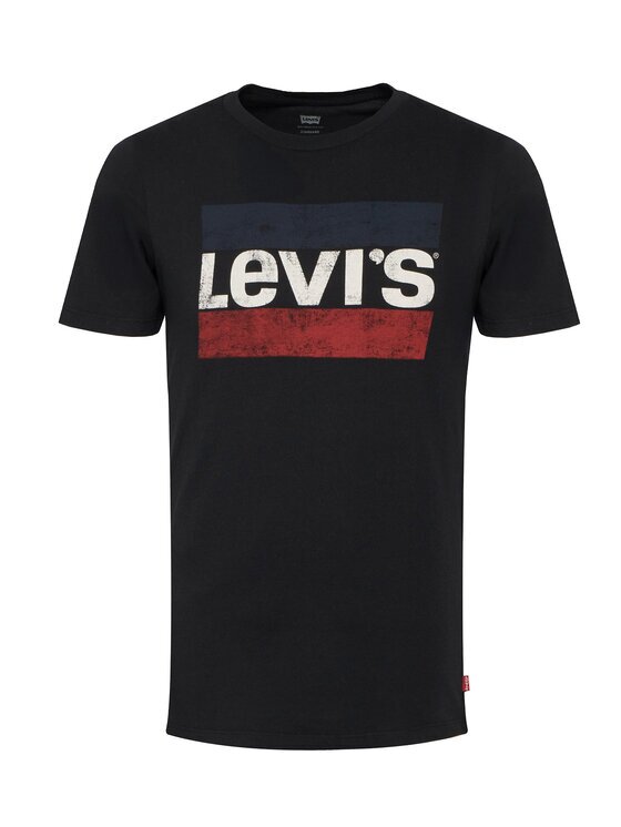 Levi's Тишърт Sportswear Graphic Tee 39636-0050 Черен Regular Fit